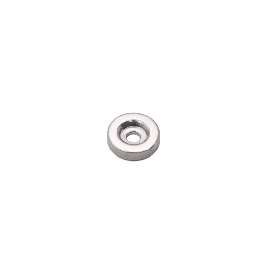 Ímã de neodímio anel 12,7x3,17 mm furo rebaixado 6,7 mm mm - N42